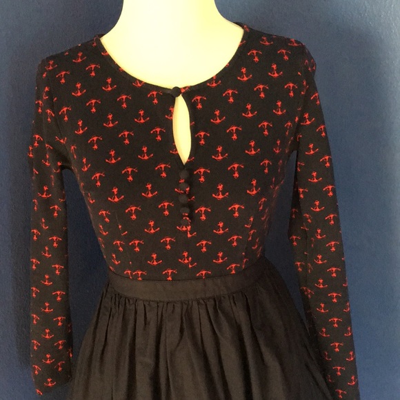 Anchors Away Modcloth Twofer dress nautical sailor print retro ⚓️⛵️🌊 - Picture 9 of 15